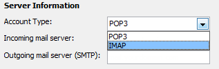 Setting up an account manually makes sure you’ll configure it as a POP3 instead of an IMAP account.